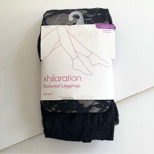 Retro Black Lace Leggings Footless Tights